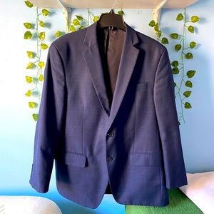 Michael Kors Navy blue plaid suit size 42R